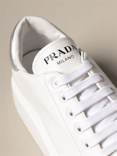 all white prada sneakers|prada sneakers no closet.